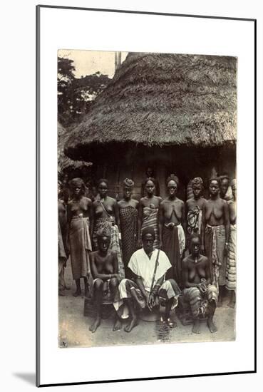 Old Time Chief, Upper Mendi, Sierra Leone, c.1920-null-Mounted Giclee Print