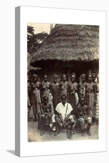 Old Time Chief, Upper Mendi, Sierra Leone, c.1920-null-Stretched Canvas