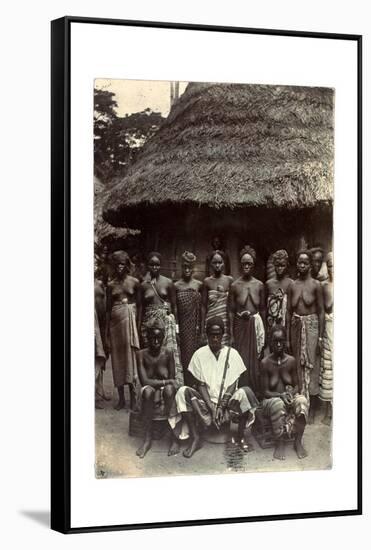 Old Time Chief, Upper Mendi, Sierra Leone, c.1920-null-Framed Stretched Canvas