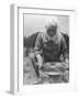 Old-Time Gold Prospector with Pan in Hands-Philip Gendreau-Framed Photographic Print