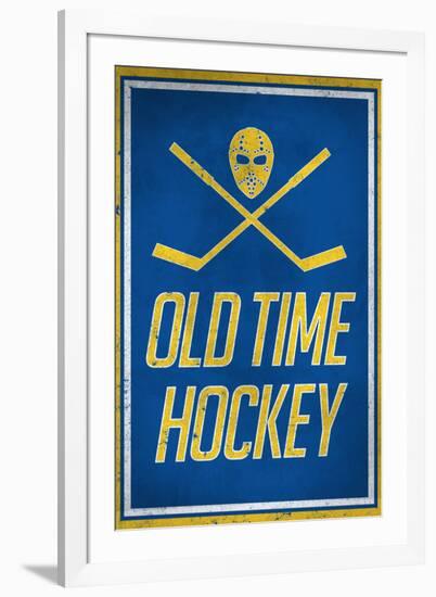 Old Time Hockey Sports-null-Framed Art Print
