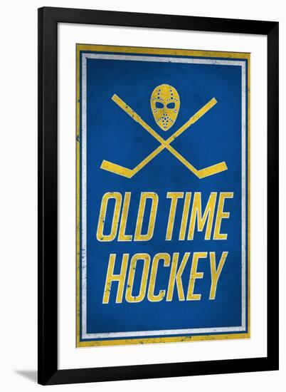 Old Time Hockey Sports-null-Framed Art Print