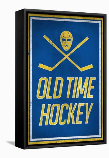 Old Time Hockey-null-Framed Stretched Canvas