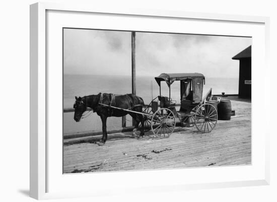 Old Time Horse and Buggy-null-Framed Photographic Print