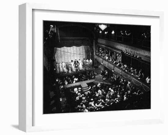 Old Time Music Hall Show-null-Framed Photographic Print