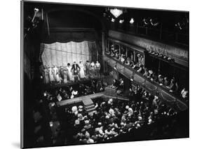 Old Time Music Hall Show-null-Mounted Photographic Print