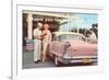 Old Time Service Station-null-Framed Premium Giclee Print