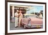 Old Time Service Station-null-Framed Premium Giclee Print