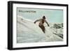Old Time Skier, Killington-null-Framed Art Print