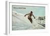 Old Time Skier, Killington-null-Framed Art Print