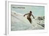 Old Time Skier, Killington-null-Framed Art Print