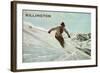 Old Time Skier, Killington-null-Framed Art Print