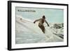 Old Time Skier, Killington-null-Framed Art Print