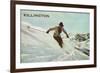 Old Time Skier, Killington-null-Framed Art Print