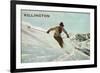 Old Time Skier, Killington-null-Framed Art Print