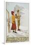 Old Time Skiers, Adelboden, Switzerland-null-Framed Art Print