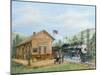 Old Time Train Station-Unknown Shannon-Mounted Art Print