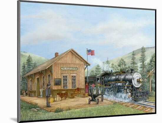 Old Time Train Station-Unknown Shannon-Mounted Art Print