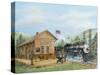 Old Time Train Station-Unknown Shannon-Stretched Canvas
