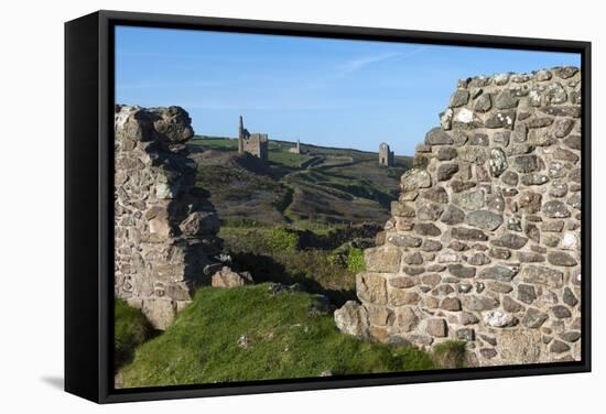 Old Tin Mine Workings, Botallack, Pendeen,Cornwall, England-Paul Harris-Framed Stretched Canvas