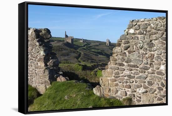 Old Tin Mine Workings, Botallack, Pendeen,Cornwall, England-Paul Harris-Framed Stretched Canvas