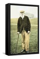 Old Tom Morris, Scottish golfer, postcard, 1900-Unknown-Framed Stretched Canvas