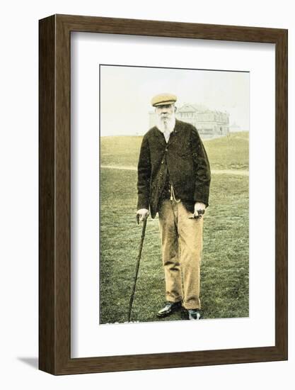 Old Tom Morris, Scottish golfer, postcard, 1900-Unknown-Framed Photographic Print