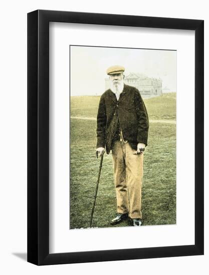 Old Tom Morris, Scottish golfer, postcard, 1900-Unknown-Framed Photographic Print