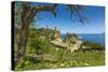 Old Towers and Buildings at the Tonnara Di Scopello-Rob Francis-Stretched Canvas