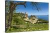Old Towers and Buildings at the Tonnara Di Scopello-Rob Francis-Stretched Canvas