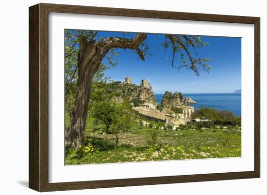 Old Towers and Buildings at the Tonnara Di Scopello-Rob Francis-Framed Photographic Print