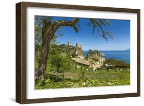 Old Towers and Buildings at the Tonnara Di Scopello-Rob Francis-Framed Photographic Print