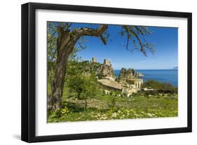 Old Towers and Buildings at the Tonnara Di Scopello-Rob Francis-Framed Photographic Print