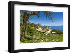 Old Towers and Buildings at the Tonnara Di Scopello-Rob Francis-Framed Photographic Print