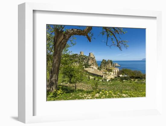 Old Towers and Buildings at the Tonnara Di Scopello-Rob Francis-Framed Photographic Print