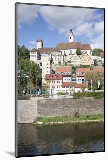 Old Towm with Dominican Monastery and Stiftskirche Heilig Kreuz Collegiate Church and Neckar River-Marcus Lange-Mounted Photographic Print