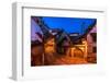 Old Town Alley and Walls at Night-David Ionut-Framed Photographic Print