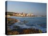 Old Town and Beach, L'Lle Rousse, Corsica, France, Mediterranean, Europe-Mark Banks-Stretched Canvas