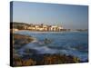 Old Town and Beach, L'Lle Rousse, Corsica, France, Mediterranean, Europe-Mark Banks-Stretched Canvas