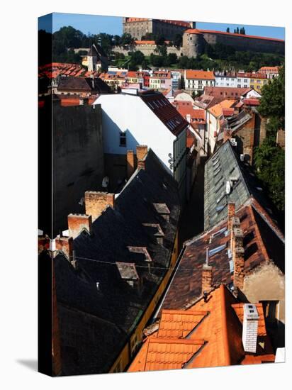 Old Town and Bratislava Castle From St. Michael's Tower, Bratislava, Slovakia-Glenn Beanland-Stretched Canvas