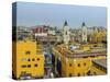 Old Town and Cathedral, elevated view, Lima, Peru, South America-Karol Kozlowski-Stretched Canvas