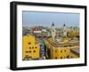 Old Town and Cathedral, elevated view, Lima, Peru, South America-Karol Kozlowski-Framed Photographic Print