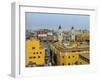 Old Town and Cathedral, elevated view, Lima, Peru, South America-Karol Kozlowski-Framed Photographic Print