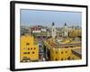 Old Town and Cathedral, elevated view, Lima, Peru, South America-Karol Kozlowski-Framed Photographic Print