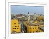 Old Town and Cathedral, elevated view, Lima, Peru, South America-Karol Kozlowski-Framed Photographic Print