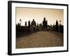 Old Town and Charles Bridge at Dawn, Prague, Czech Republic-Doug Pearson-Framed Photographic Print