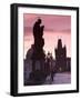 Old Town and Charles Bridge at Dawn, Prague, Czech Republic-Doug Pearson-Framed Photographic Print