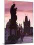 Old Town and Charles Bridge at Dawn, Prague, Czech Republic-Doug Pearson-Mounted Photographic Print