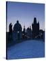 Old Town and Charles Bridge at Dawn, Prague, Czech Republic-Doug Pearson-Stretched Canvas