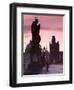 Old Town and Charles Bridge at Dawn, Prague, Czech Republic-Doug Pearson-Framed Photographic Print